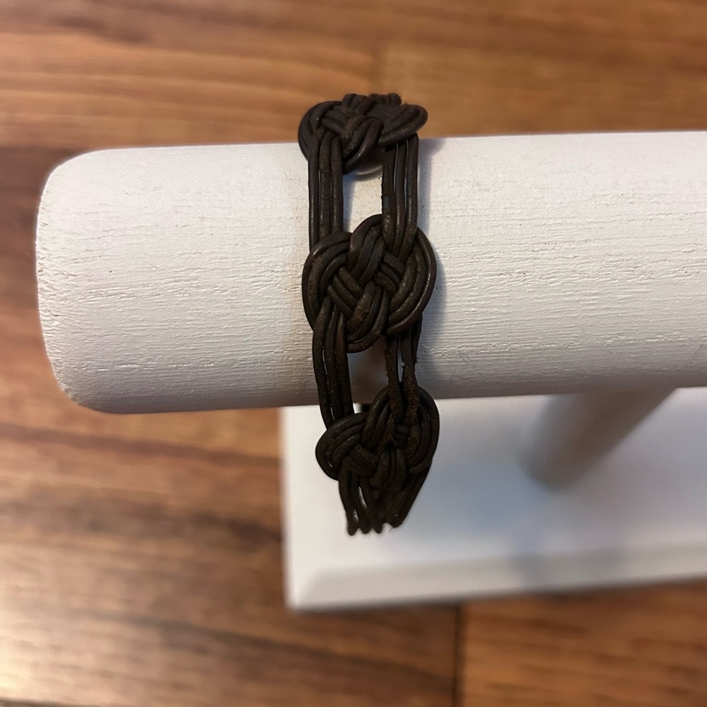 American Eagle Leather Braided Bracelet